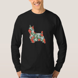 Silky Terrier Aloha Hawaiian Dog T-Shirt