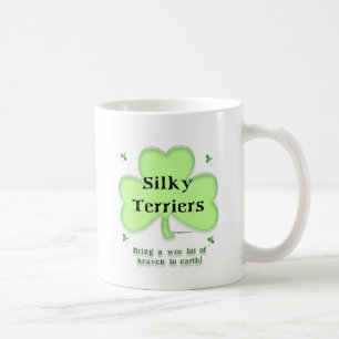 Silky Terrier Heaven, St Patrick's day Terrier Coffee Mug