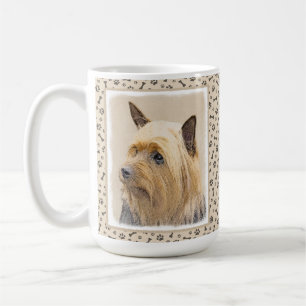 Silky Terrier Painting - Cute Original Dog Art Coffee Mug