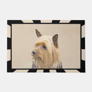 Silky Terrier Painting - Cute Original Dog Art Doormat