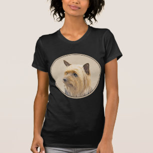 Silky Terrier Painting - Cute Original Dog Art T-Shirt