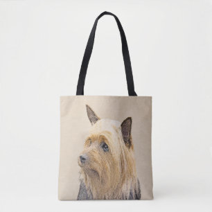 Silky Terrier Painting - Cute Original Dog Art Tote Bag