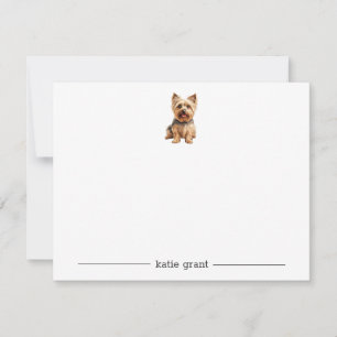 Silky Terrier Personalized Note Cards