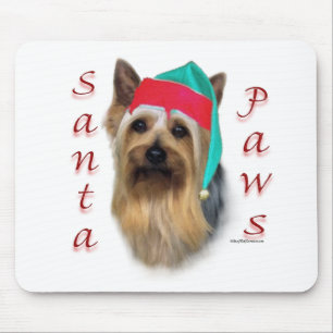 Silky Terrier Santa Paws Mouse Mat