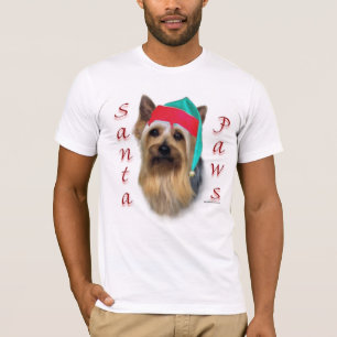 Silky Terrier Santa Paws T-Shirt