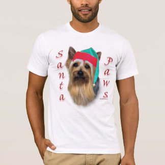 Silky Terrier Santa Paws T-Shirt