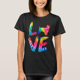Silky Terrier Tie Dye Love Dog Mum Dad T-Shirt