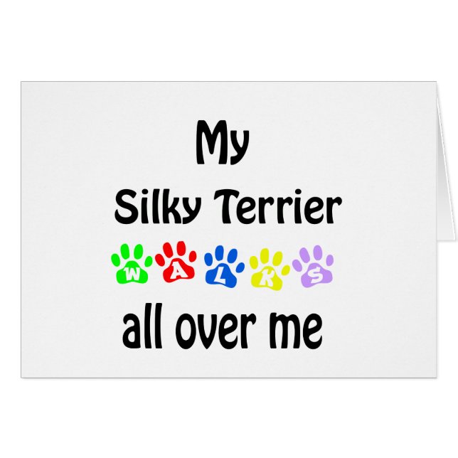 Silky Terrier Walks Design (Front Horizontal)