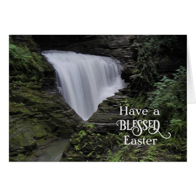 Silky Waterfall Have a Blessed Easter (Front Horizontal)
