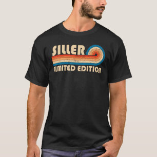 SILLER Surname Retro Vintage 80s 90s Birthday Reun T-Shirt