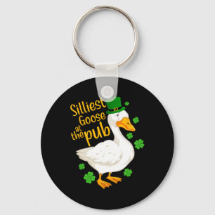 Silliest Goose At The Pub Funny St Patricks Day Me Key Ring