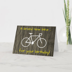 Silly "A brand new bike for your birthday!" Card
