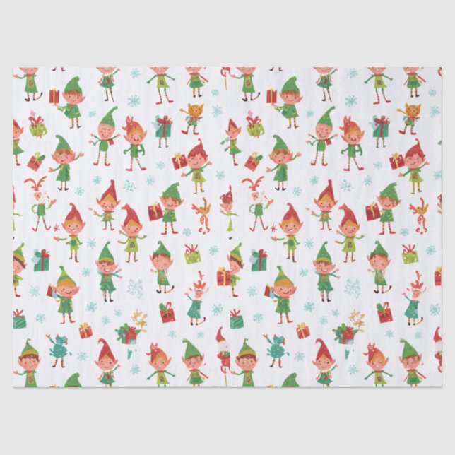 Silly AI Elves Tissue Paper (Front)
