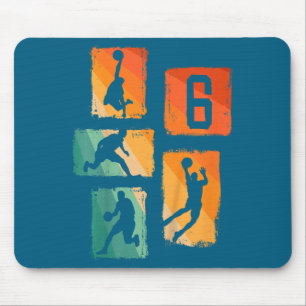 Silly Basketball Basketball 6 6th Old Player Years Mouse Mat