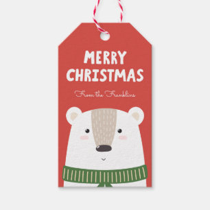 Silly Bear Holiday Gift Tags