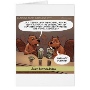 Silly Beaver Jokes Funny Cartoon