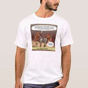 Silly Beaver Jokes Funny Cartoon T-Shirt