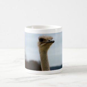 Silly Bird Photo Ostrich Face Wildlife Photo Coffee Mug