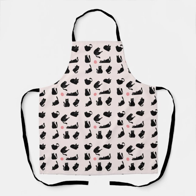 Silly Black Cats Apron (Front)