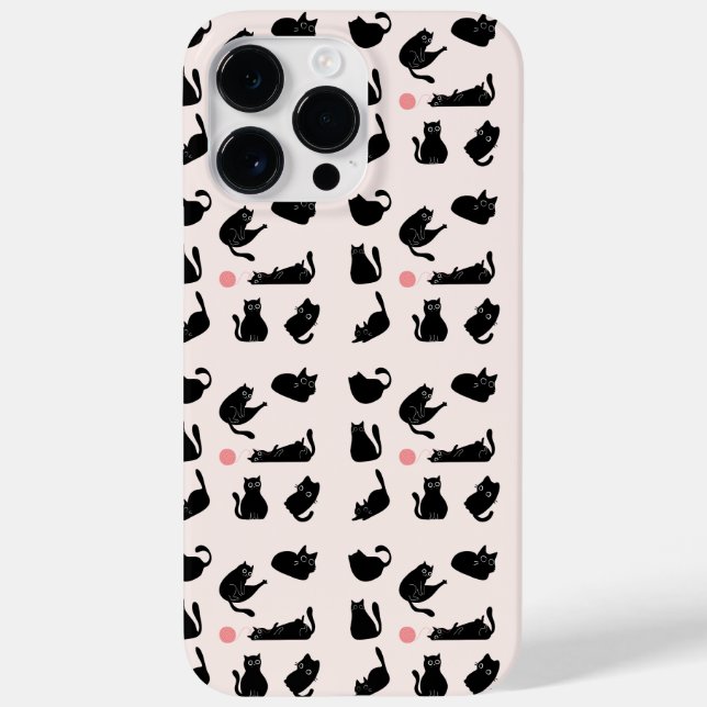 Silly Black Cats Case-Mate iPhone Case (Back)