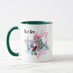 Silly Boys Fishing is For Girls Fishing TShirt Mug