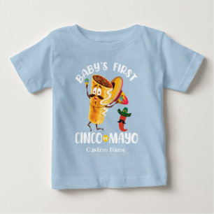 Silly Burrito Baby's First Cinco de Mayo Baby T-Shirt