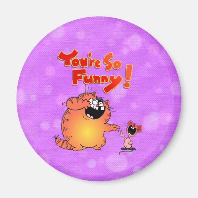 silly cat magnet (Front)