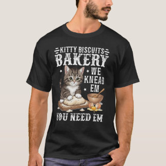 Silly Cat Meme Crewneck Bakery Gift for Cat Lovers T-Shirt