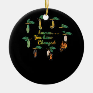 Silly Caterpillar Monarch Butterfly Humour You Hav Ceramic Tree Decoration