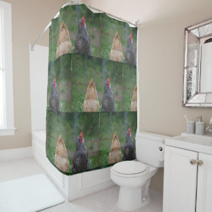 Silly Chicken Shower Curtain