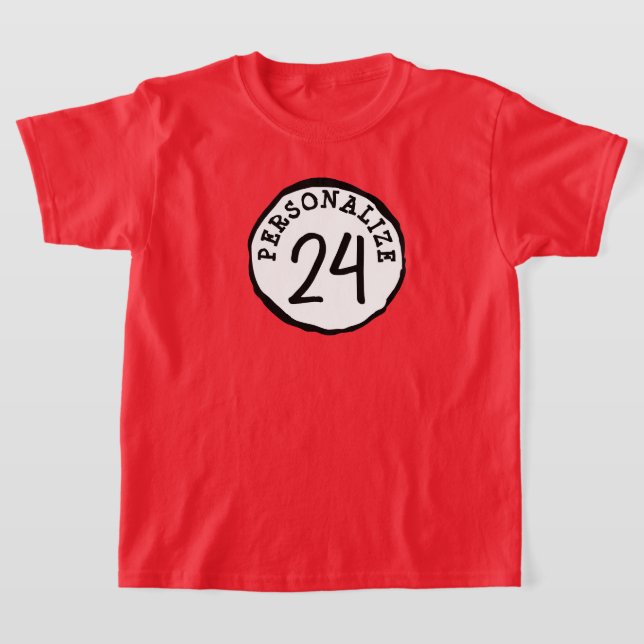 Silly Circle Custom Text T-Shirt (Laydown)