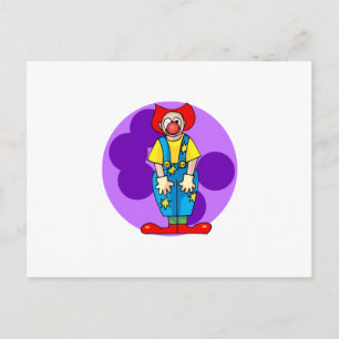 Silly Clown Postcard