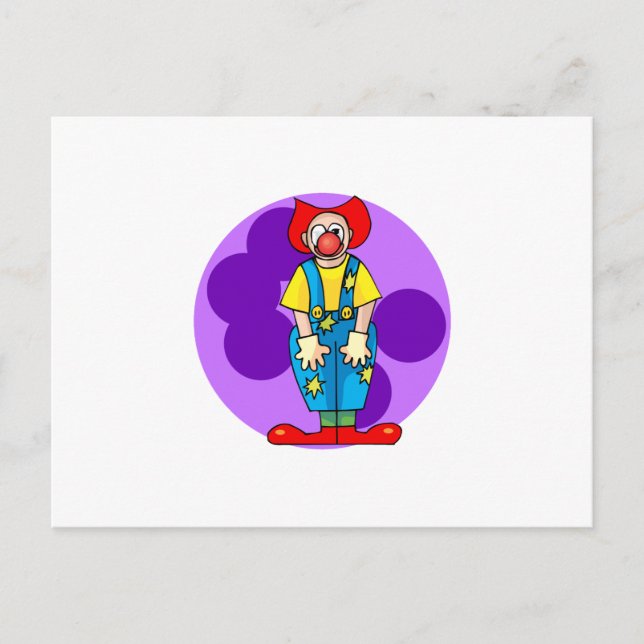 Silly Clown Postcard (Front)