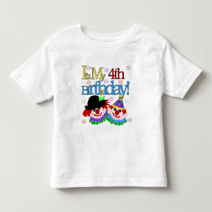Silly Clowns 4th Birthday Tshirts and Gifts