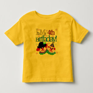Silly Clowns 4th Birthday Tshirts and Gifts
