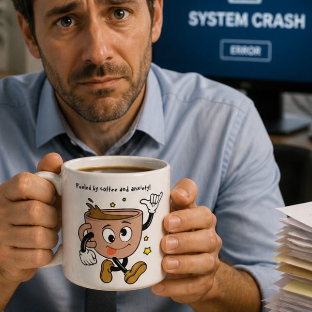 Silly Coffee and Anxiety Coffee Mug (Creator Uploaded)