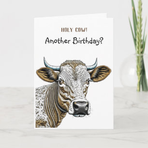 Silly Cow Puns Birthday for Anyone Card