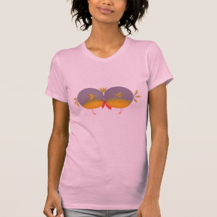 Silly Cute Cartoon Birds T-Shirt
