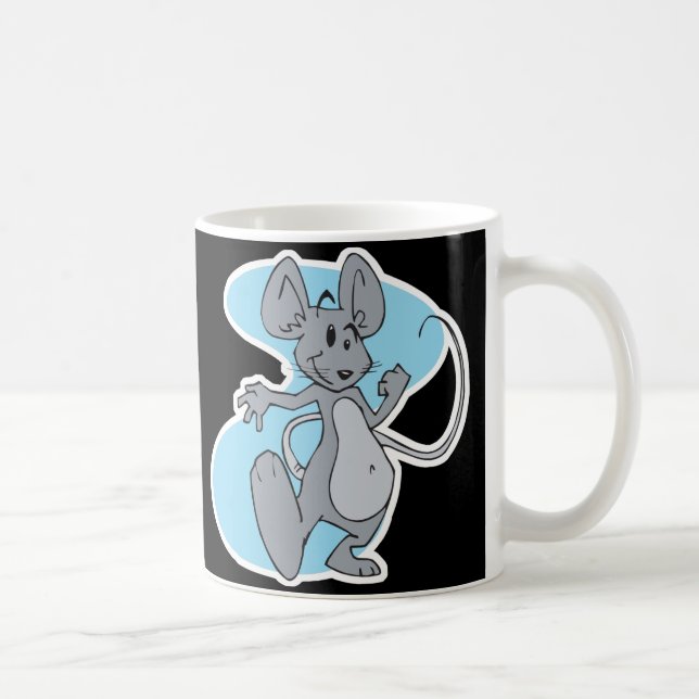 silly cute cartoon mouse coffee mug (Right)