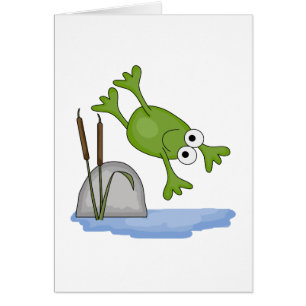silly diving frog