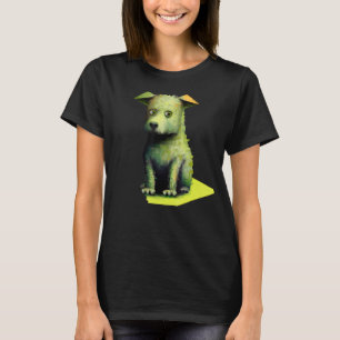 Silly dog artwork cute puppy pup doggy portrait do T-Shirt