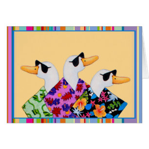 Silly Ducks Blank Card