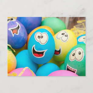 Silly Easter Eggs Postcard