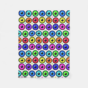 Silly Eyes Fleece Blanket
