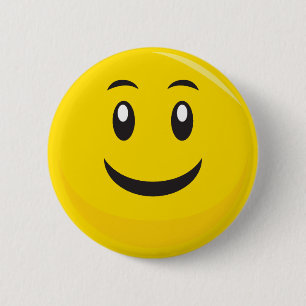 SIlly Face 6 Cm Round Badge