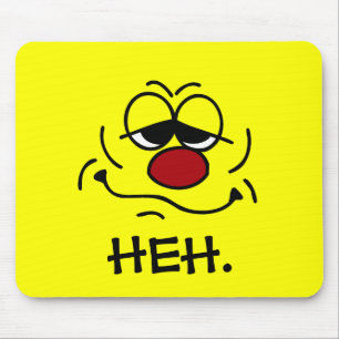 Silly Face Grumpey Mouse Mat