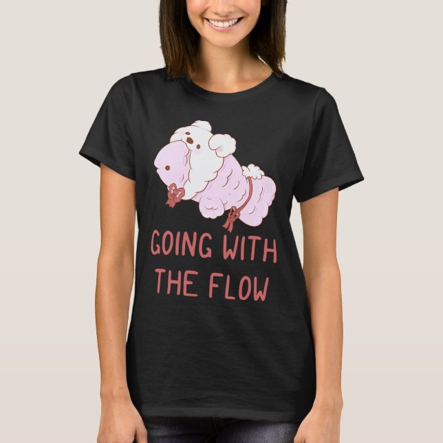 silly fish going with the flow T-Shirt (Front)