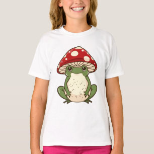 Silly frog fly agaric mushroom T-Shirt