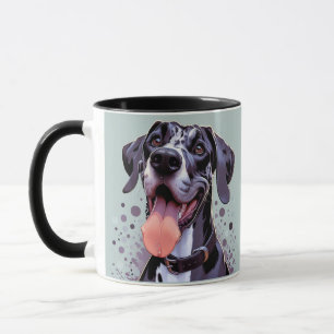 Silly Fun Happy Great Dane Dog Pet Animal Mug