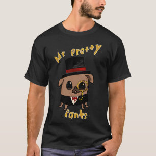 Silly Funny Colourful Doggy With Flowers T-Shirt